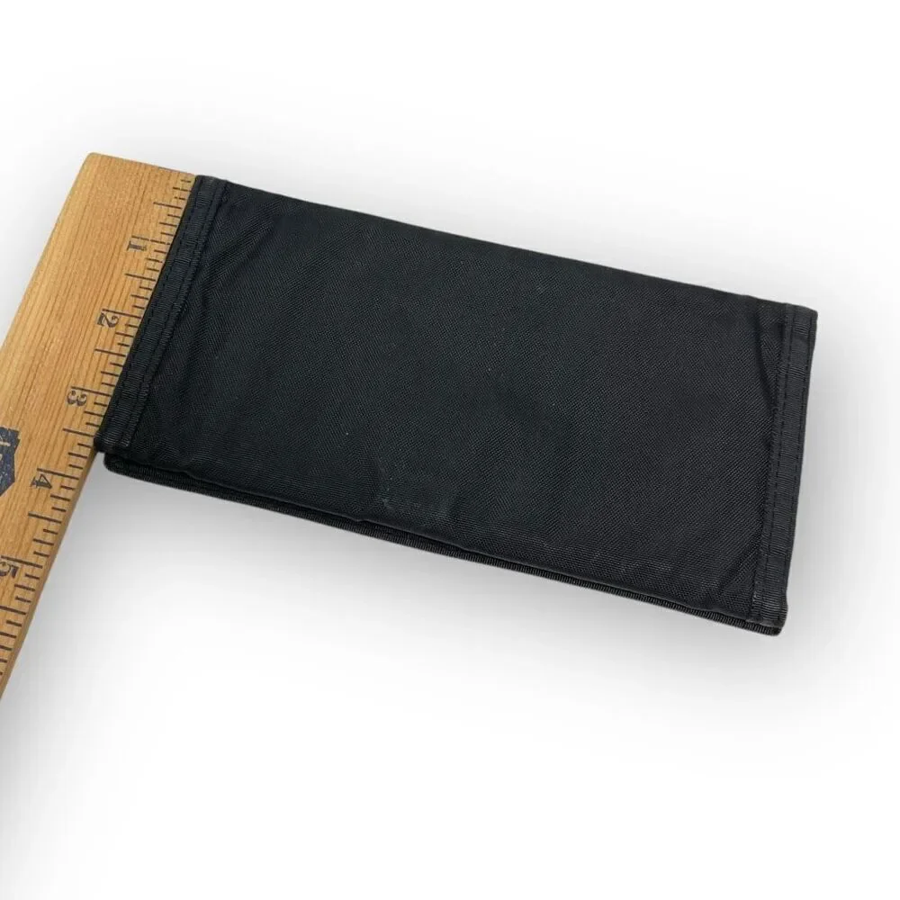John Weitz Black Canvas Tri-fold Wallet Billfold